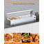 Chauffe-plat commercial 48QT 1500W, table de cuisson à vapeur en acier inoxydable à 6 plaques avec bouclier et couvercles en acrylique