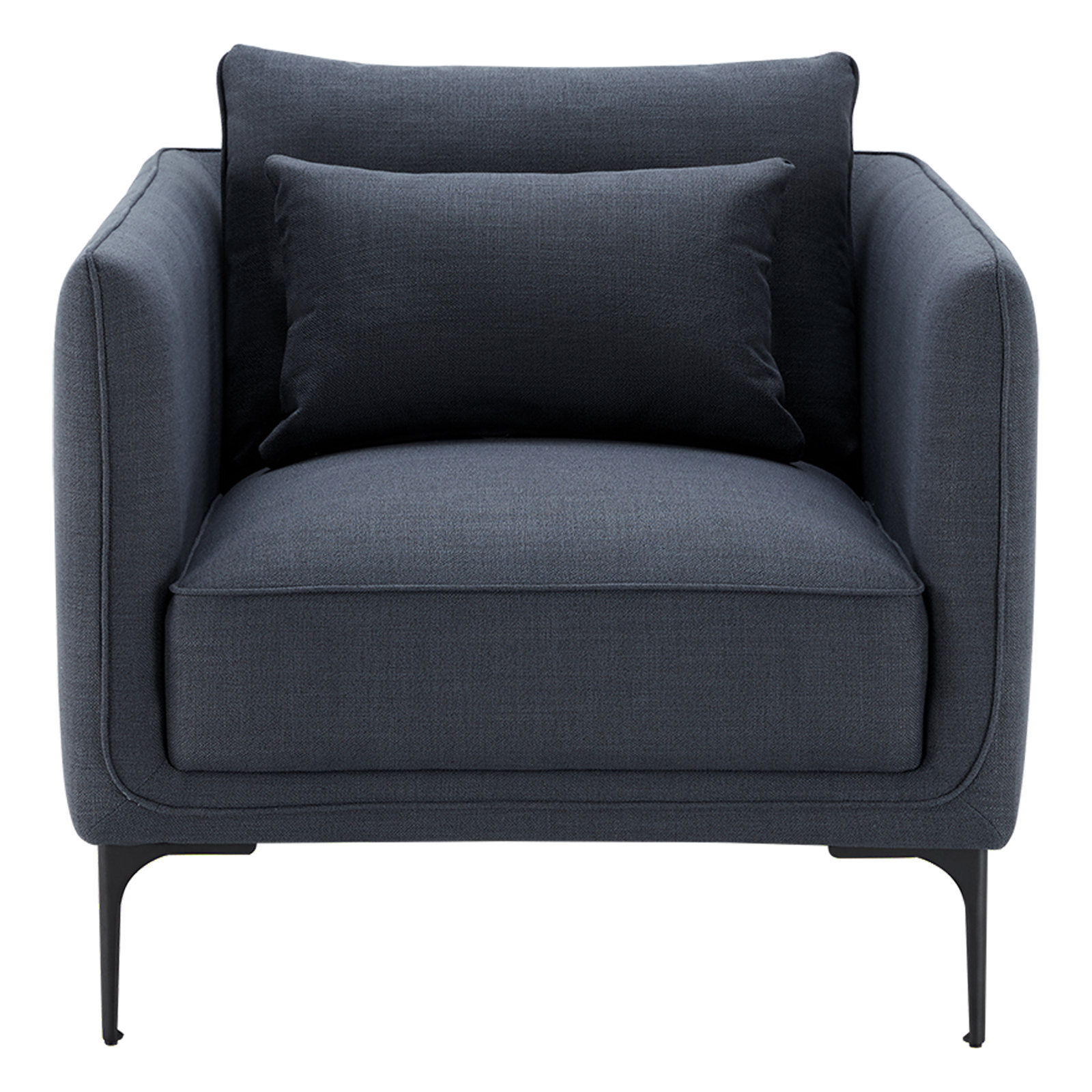 Rae Linen Armchair, Effie Indigo Performance Linen