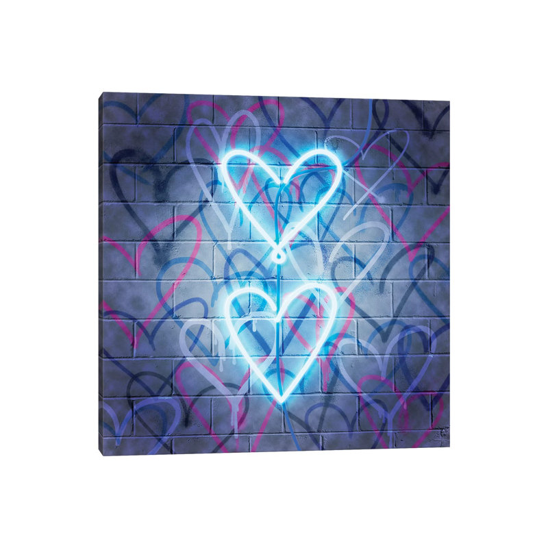 Neon Heart II (Artist: Grace Popp - Orientation: Square), 30.48 cm H x 30.48 cm W