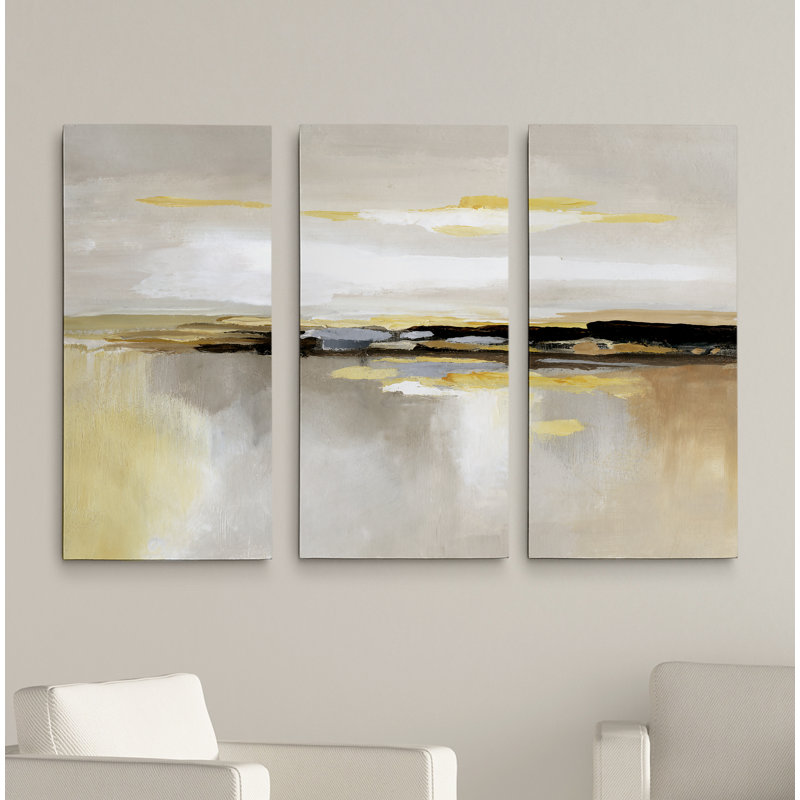 Une image multi-pièces sur toile tendue premium'« silver doublure », H 40 po x l 80 po x P 1,5 po