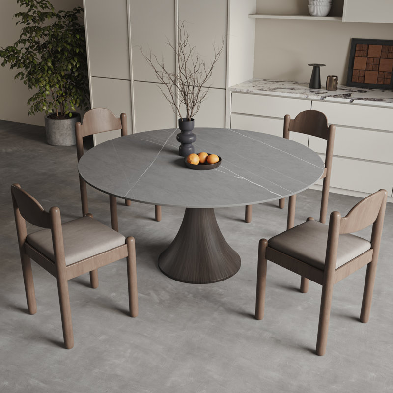 Table de salle à manger Mid-Century, H 29,52 po x L 47,24 po x l 47,24 po
