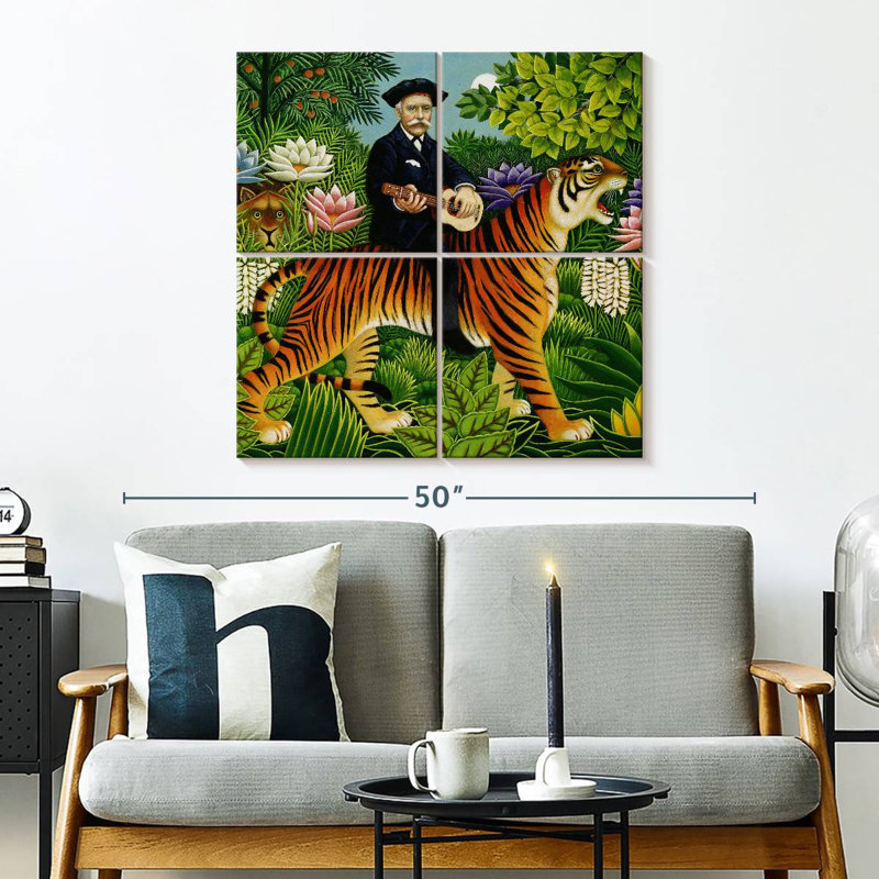 Le rêve d'Abarca Henri Rousseau, H 32 po x l 32 po
