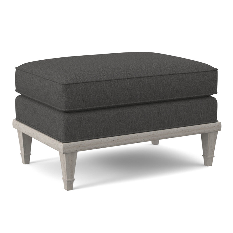 Dublin Ottoman, Elise Linen, Bisque