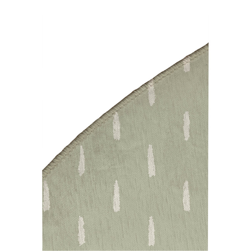 Long Drop Non-Slip Outdoor Rug, Round 5'