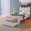 Wes UK Single - DE 90 X 190 Cm Solid Wood Storage Bed-692727608