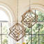 Luminaire suspendu Linea moderne - laiton métallique de 19 po, grand luminaire suspendu géométrique réglable à 3 lumières câblé pour îlot de cuisine ou salle à manger de style Mid-Century moderne, scandinave et contemporain