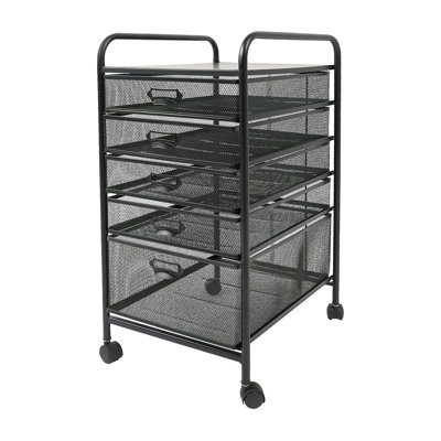 5-tier Cart with Drawers Office Organizer Office File Organizer