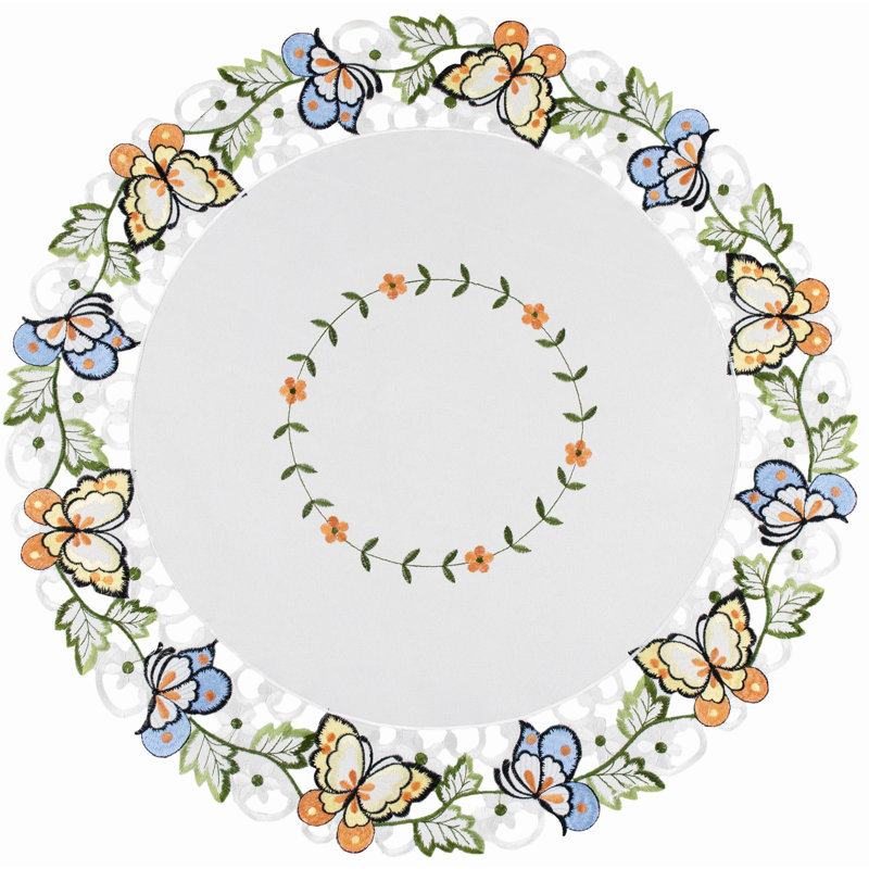 Dessus de table Layden Butterfly, napperon, Rond 23 po