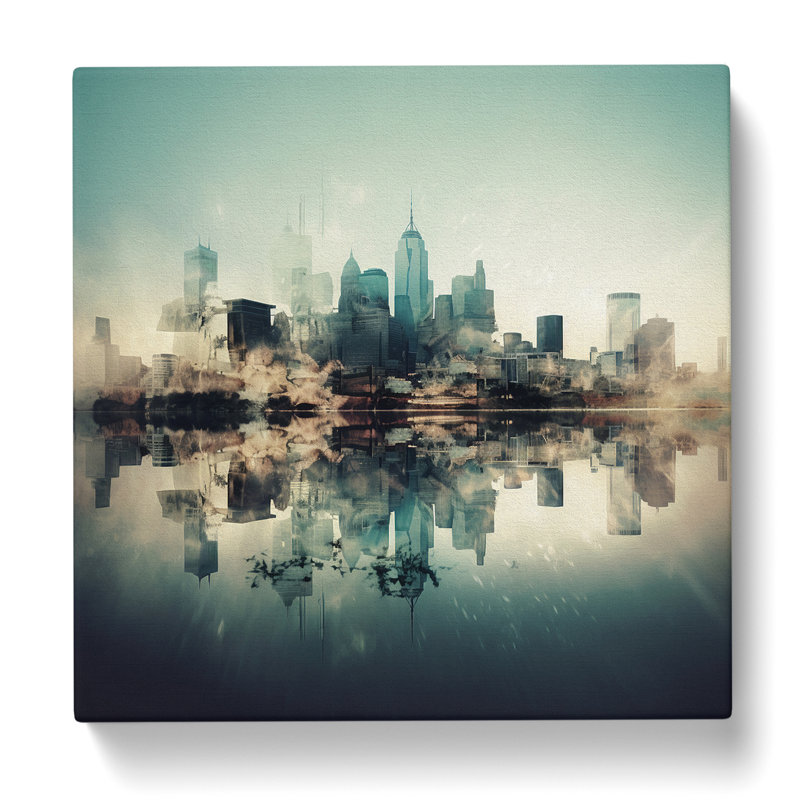 Skyline Double Exposure No.2 - No Frame Print