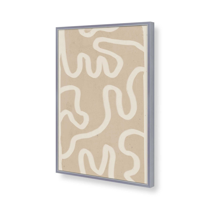 «Abstract Minimal 65» par Garima Dhawan, reproduction d'art sur toile, H 24 po x l 18 po, Argent argent