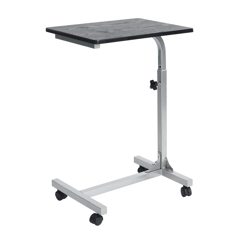 Adjustable Metal Base Writing Desk, Black