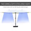 Parasol rectangulaire double face avec base-2044860257