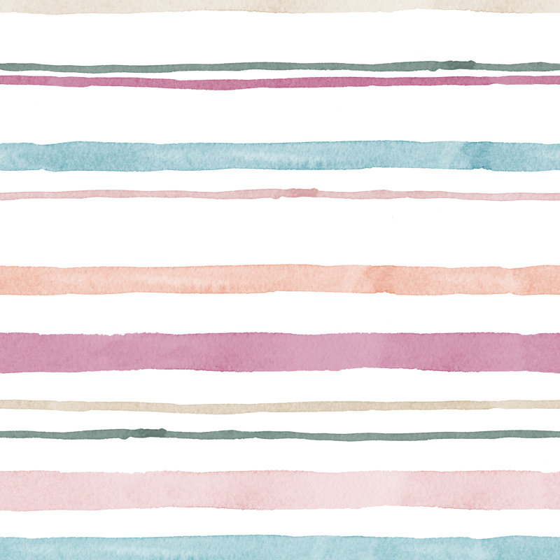 Ethan Striped Duvet Cover, Pink