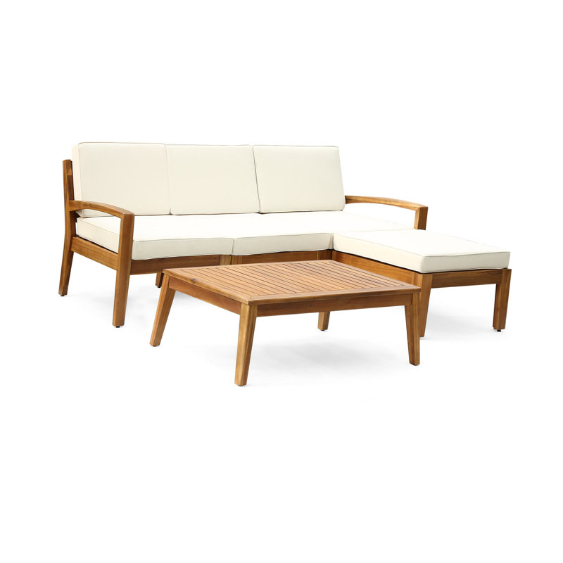 Ensemble de conversation modulaire d'extérieur 3 pièces