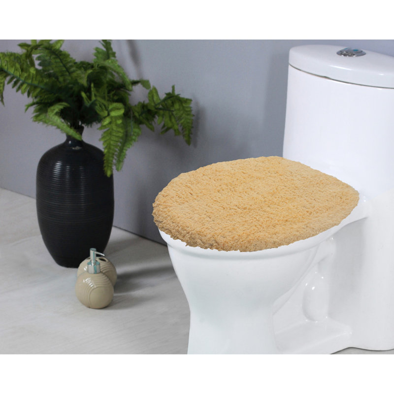 Couvercle de toilette 100% coton, Jaune
