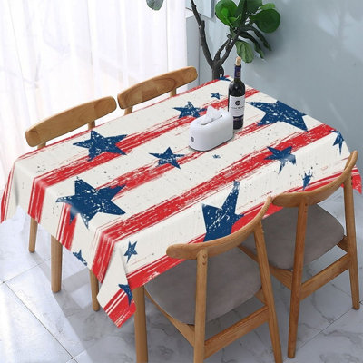 Nappe rectangulaire rayée 60 po x 120 po Memorial Day