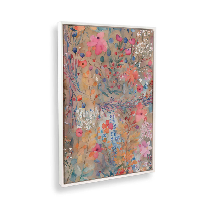 Rêverie de jardin, H 18,75 po x l 12,75 po, Impression encadrée sans passe-partout, Blanc opaque