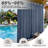 Outdoor Patio Curtains Waterproof - Darkening Thermal Insulated Curtains For Porch, Pergola, Cabana - Sunproof Blackout Drapes With Rust Proof Grommets, Set Of 2 Panels,Navy-1257463648-1257463572