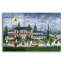 Art mural en verre épique «Halloween In South Branch» par JL Munro, 36 po x 24 po-1334309667