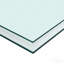 Plateau carré en verre trempé - 31,5 po x 31,5 po, épaisseur 3/10 po