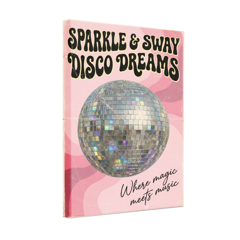 Motif de musique abstraite Sparkle Sway Disco Dreams Magic, H 18 po x l 12 po