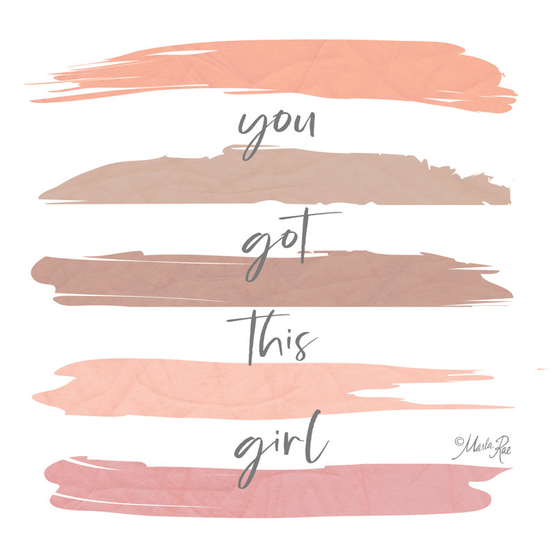 «You Got This Girl» par Marla Rae - impression, H 36 po x l 36 po, Cadre simple érable érable, Oui