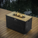 Emeram 43 Inch Propane Outdoor Fire Pit Table with Lid