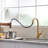 Kitchen Faucet With Pull Out Sprayer Single Handle 1 Hole High Arc Pull Out Kitchen Sink Faucets