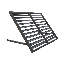 Auvent métallique fixe Awntech Bahama, 112 cm (L) x 61 cm (H) x 61 cm (P), noir-10696691-10696695