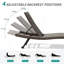 Chaise longue d'extérieur en osier 2 pièces