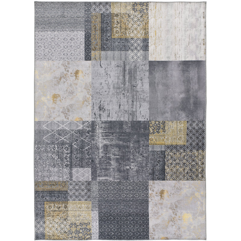Bisson Patchwork Area Rug, Rectangle 160 x 230cm