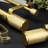  Azura Adjustable Double Gold Drapery Rod With Finials-441728974