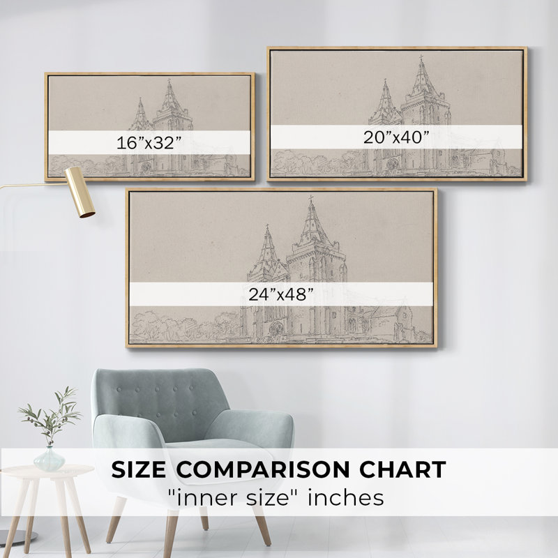 Série abstraite - CMXVII - Toile tendue avec châssis encadré - Prêt à être accroché, Naturel, H 21 po x l 41 po