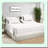 AdjustaSplit 400 Thread Count Cotton Top Split Fitted Sheet - 1 PC - Half Split Down 34 Inches - Adjustable Beds - Split Fitted Sheet Only-116387287-116387289