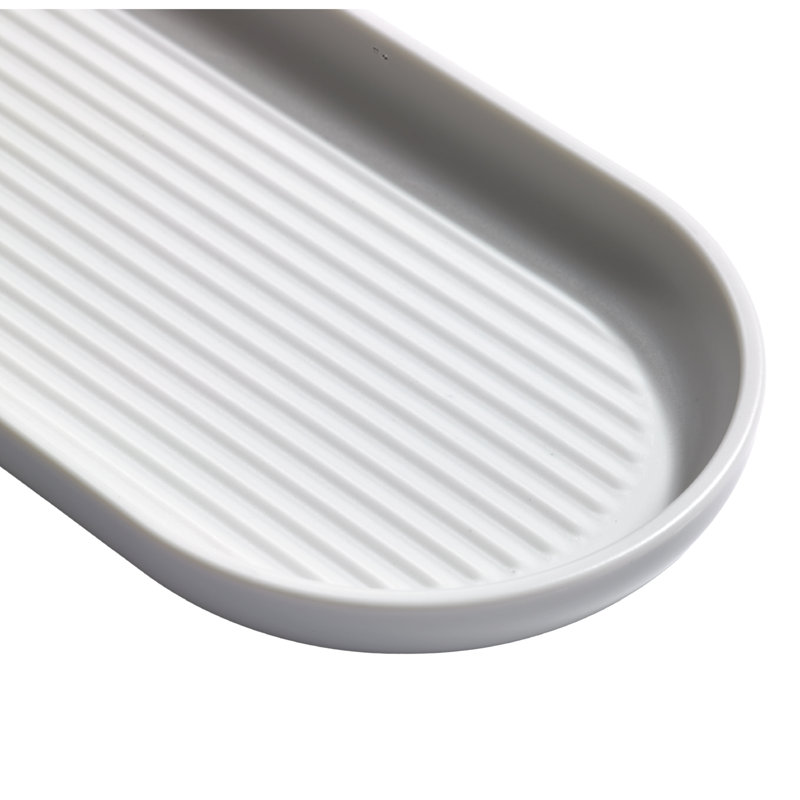 Recycled Bathroom Storage Tray - Made in UK, White