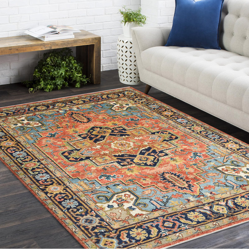 Miranda Hand Knotted Oriental Area Rug, Rectangle 9' x 12'
