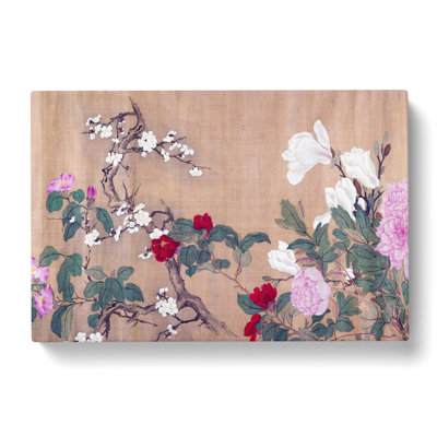 One Hundred Flowers Vol.1 by Yun Shouping - Wrapped Canvas Painting