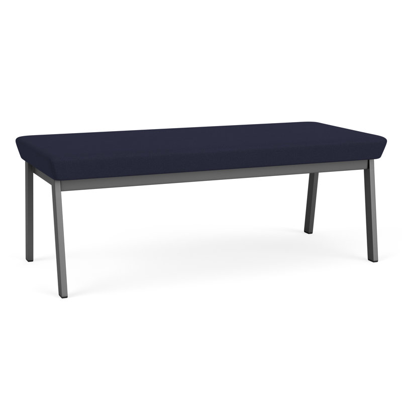 Banc en métal Newport, Gris anthracite, Bleu marine Open House