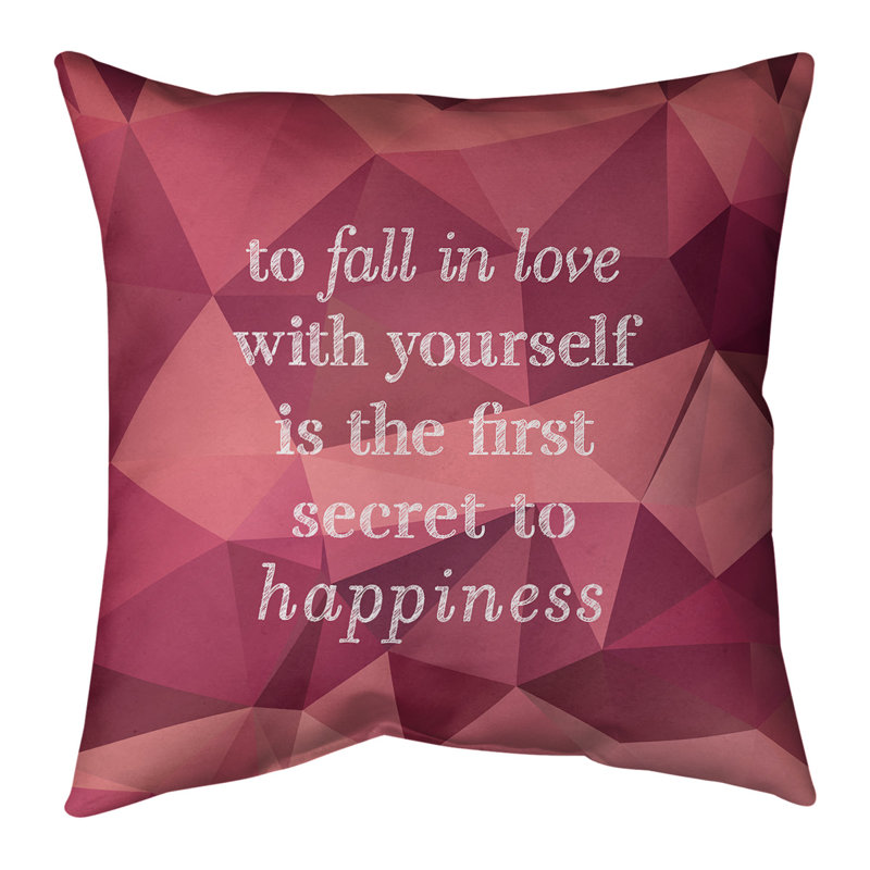 Housse de coussin en simili pierres précieuses, 18 po x 18 po, Tourmaline rose, Polyester/ Bourre en polyester