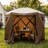 Portable Pop Up Camping Tent, Shade Screen Tent With 2 Roll-up Windows And Carry Bag For Camping, Backyard-122418344-122418341