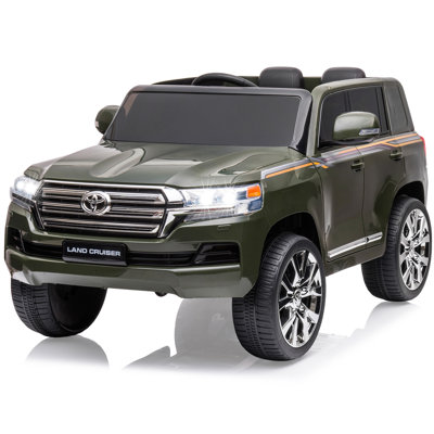 2 places 12V pour enfants sur camion, voiture électrique avec télécommande, 3 vitesses, lumières DEL, musique, klaxon et suspension, véhicule jouet