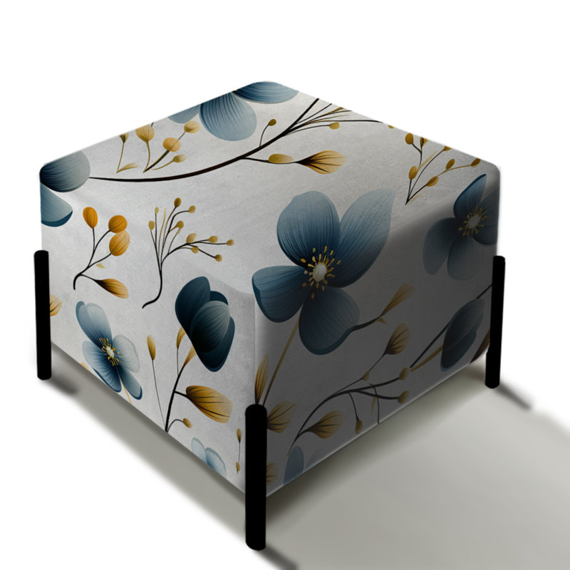 Motif floral Blue Essence