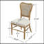 Ensemble de 2 chaises de salle à manger en rotin sans accoudoirs, alliant style Mid-Century et confort moderne pour un repas élégant-769551636