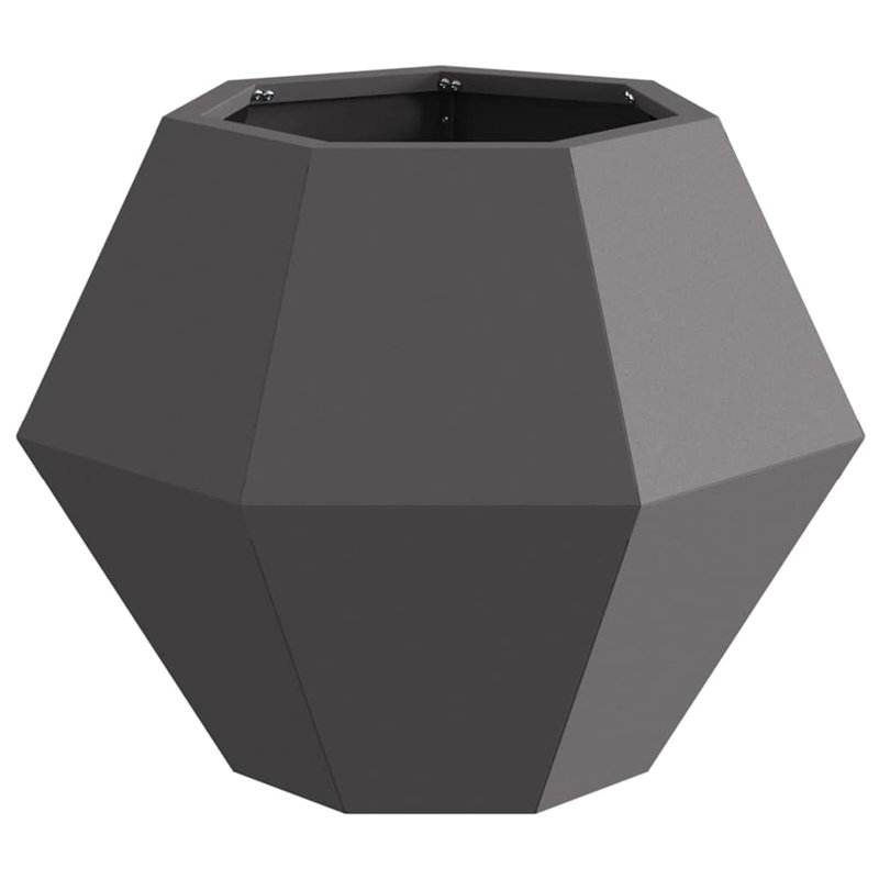 Planter Steel, 40cm H x 50cm W x 50cm D, Black