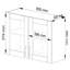 Lima Kitchen Display Cabinet Wall Unit