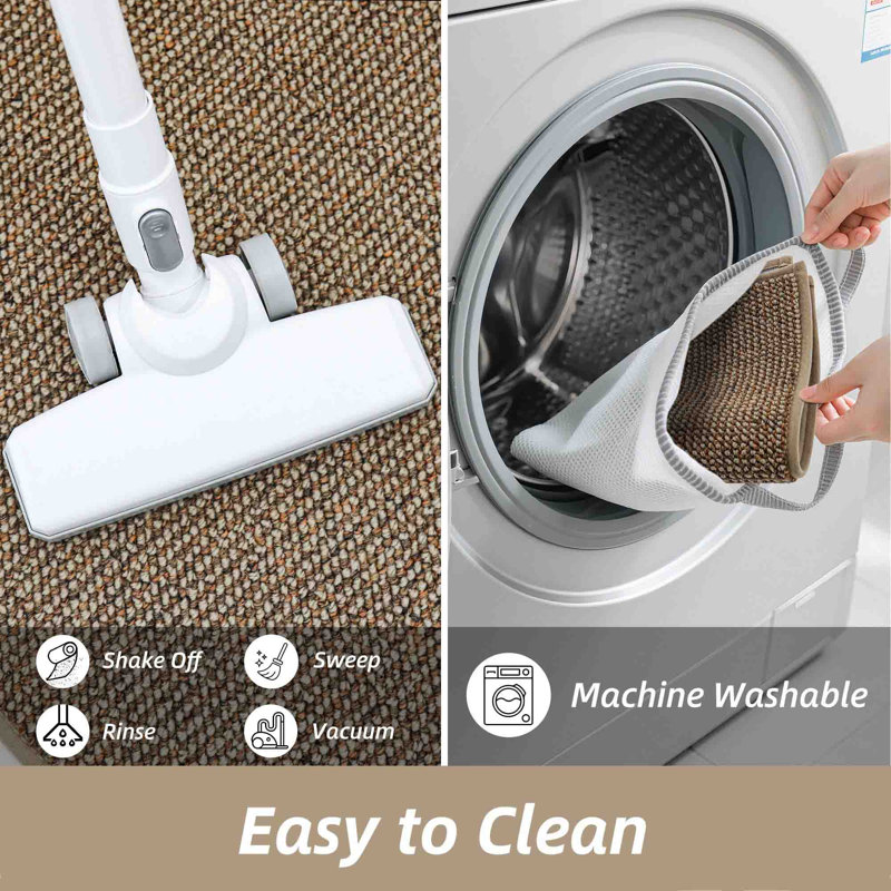 Tapis de cuisine lavables antidérapants, Taupe
