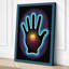 Glowing Hand in Light Modern 1 Piece Wrapped Canvas Wall Art-1765368977-1765369000