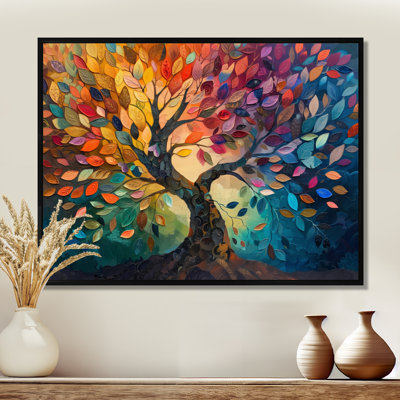 Arbre coloré de la vie II, art mural