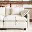 Canapé modulaire modulaire en U en chenille de 146,5 po avec deux repose-pieds George-1516087028