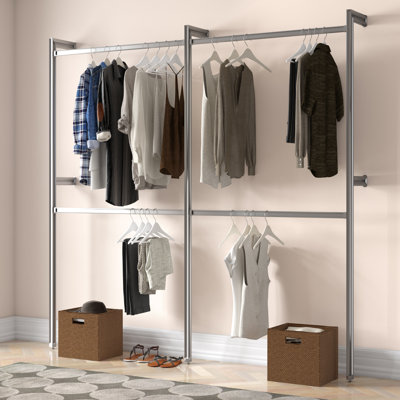 Relax 109cm - 253cm Closet System (Can Be Cut To Fit)